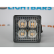 LAP Electrical SQ4A 4 LED 10/30v R65 Amber Warning Light PN: SQ4A